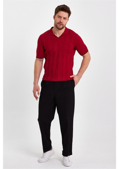 Cool Tarz Koyu Kırmızı Erkek Polo Yaka Çizgili Triko T-shirt-trz19109r02s Koyu Kırmızı Koyu Kırmızı Cool Tarz Koyu Kırmızı Erkek Polo Yaka Çizgili Triko T-shirt-trz19109r02s Koyu Kırmızı Koyu Kırmızı