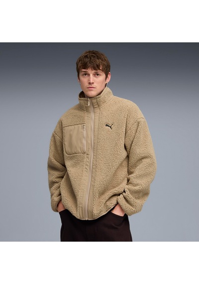 Puma Reversible Sherpa Erkek Krem Ceket 688371 Kahverengi