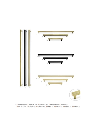 System Mobilya Kulbu Siyah Renk 160mm Kulp Sy8800 0160 Al6-al6 Çok Renkli