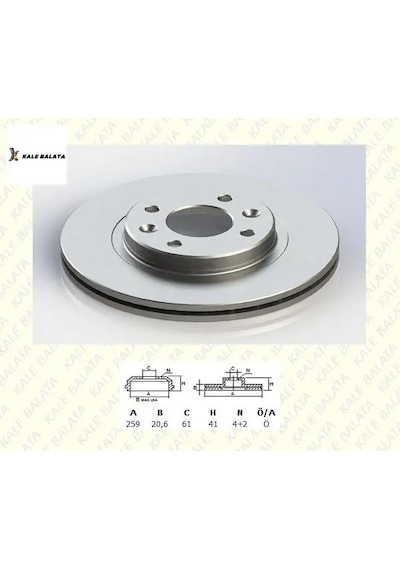 Ön Fen Disk Aynası Büyük Clıo-kangoo-logan-megane Df2586/ 6001548578/ 7701205653 Kale Balata Tfd-00036