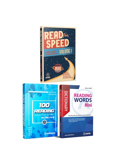2023 Akın Dil Read For Speed 1+Akın Dil 100 Reading+Akın Dil Reading Words Mini