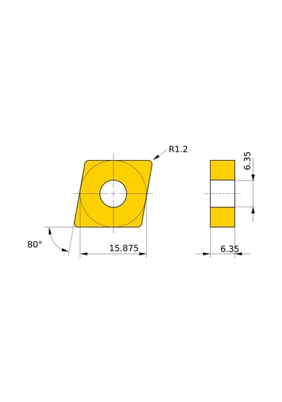 Cnmg160612mk Mc5115 543mk Mitsubishi Çelik Ve Döküm Torna Ucu X1