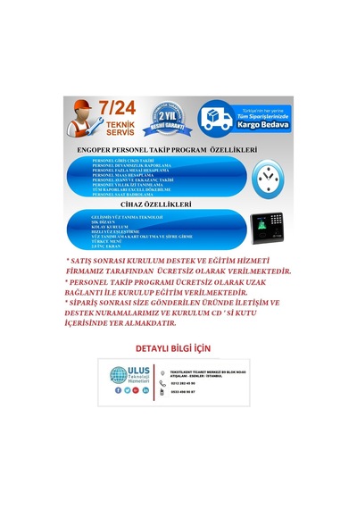 Yüz Okumalı Personel Takip Cihazı
