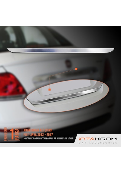 intakrom Fiat Linea Krom Bagaj Alt Çıtası 2007 - 2018