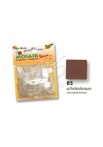 Folia Transparan Mozaik 10X10 Mm 190 Adet Kahverengi 57285