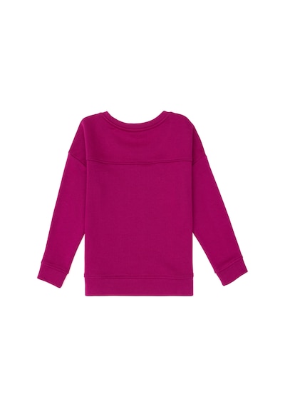 U.S. Polo Assn. Kız Çocuk Fuşya Bisiklet Yaka Basic Sweatshirt 50296391-VR023