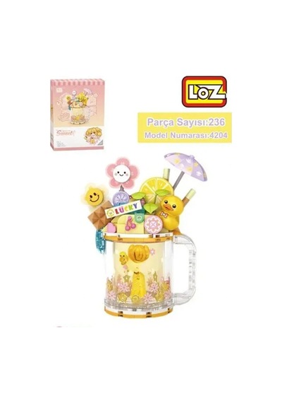 Lz-4204 Loz Sarı Ördek Dondurma Kupası 236 Parça Block Oyuncak
