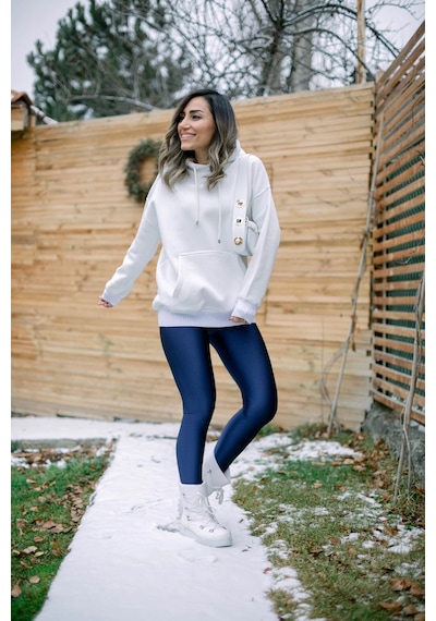 Angbutik Freshness 040 Yüksek Bel Toparlayıcı Deniz Tayt Lacivert