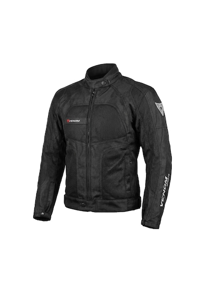 Venom Motosiklet Montu 4 Mevsim Dynamic Erkek Black Motorcu Mont