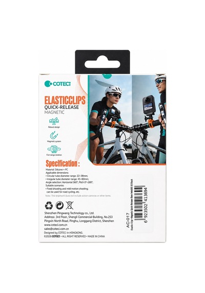 Insta360 X5 Uyumlu 360 Dönebilen Manyetik Quick Release Kamera Klipsi Siyah