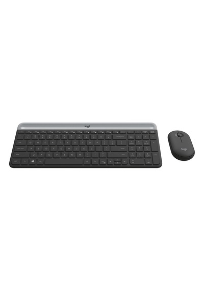 Logitech Mk470 Kablosuz İnce Türkçe Q Klavye Mouse Seti - Siyah