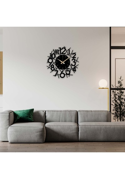 Sayılar Metal Duvar Saati