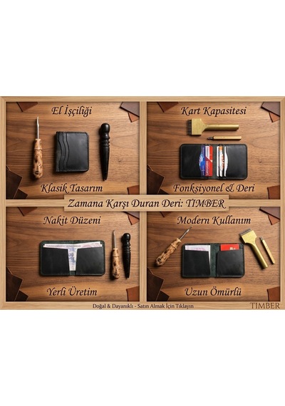 Deer Craft Timber Yeşil Cüzdan 34 Yeşil
