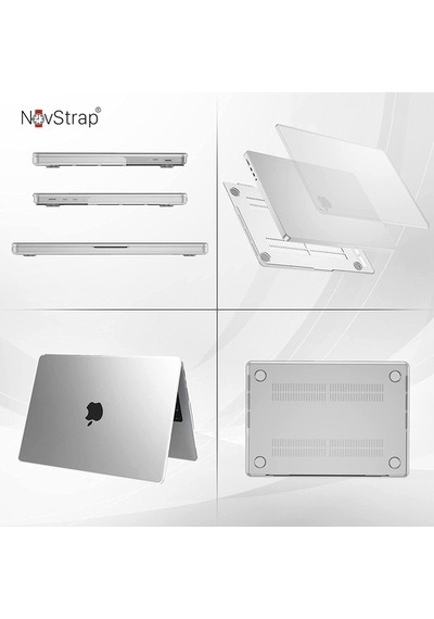 Apple Uyumlu MacBook Pro 2021 M1 14 Inç A2442 Mat Kılıf + Klavye Kılıfı + Film (544548229)