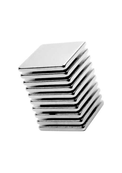 5 Adet, Köşeli Neodyum Mıknatıs, Süper Güçlü Magnet, 20x20x2 Mm
