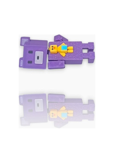 Super Adventure Bears - Ayı , Baaren Ve Şika Kaliteli Loy3d 9 Cm Mor