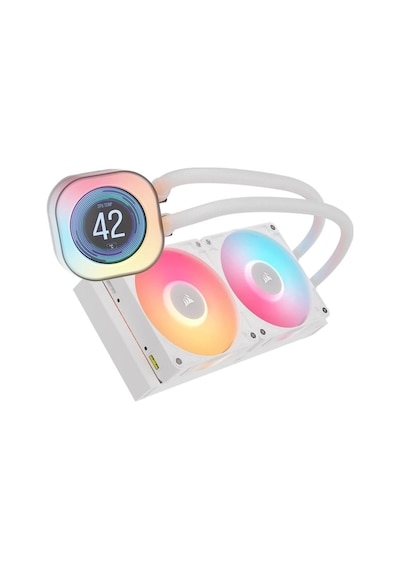 Corsaır 240mm Tıtan 240rx Lcd Cw-9061025-ww Am5-1851p Rgb Sıvı Soğutmalı İşlemci Fanı Beyaz