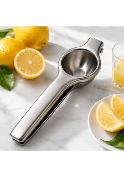 Metal Limon Sıkacağı Manuel Narenciye Sıkacağı, Pratik El Tipi Limon Presi, 20 Cm
