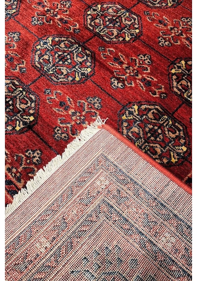 Afghan Antik Desenli Otantik Görünümlü Esoteric Vintage Kırmızı Halı Af05 Mavi-kırmızı
