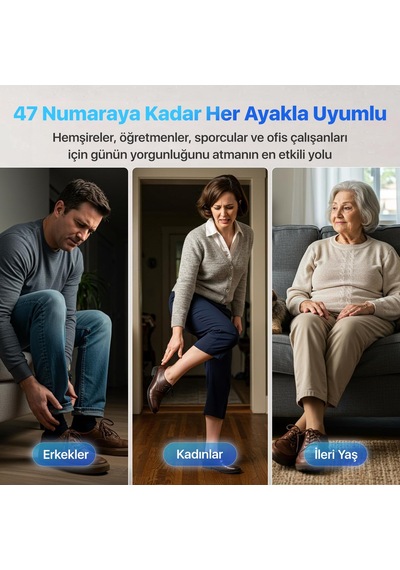 Skg YS100 Akıllı Ayak Masaj Aleti / Robotu Shiatsu Teknikleri Uzaktan Kumanda, Isı & Termoterapi Lacivert