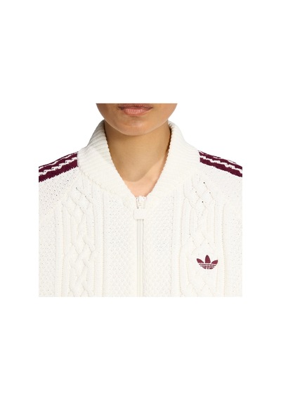 Ks7804-k Adidas Archıve Knıt Tt Kadın Ceket Beyaz Ks7804-k Beyaz