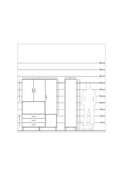 Hyperion Dolap 6 Raflı 3 Çekmeceli 3 Kapaklı 132x44x195 Antrasit-antrasit/antrasit Antrasıt/antrasıt Hyperion Dolap 6 Raflı 3 Çekmeceli 3 Kapaklı 132x44x195 Antrasit-antrasit/antrasit Antrasıt/antrasıt