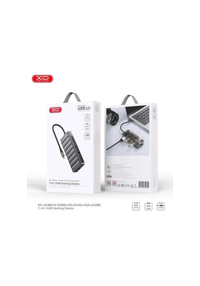 Özel Seri Port Çevirici Ekran 7'si 1 Arada Hdmı Ethernet Vga Hub Dönüştürücü