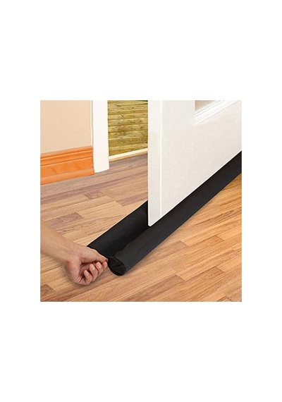 Kapı Altı Rüzgar Önleyici Isı Yalıtım Süngeri - 85 Cm, Çift Taraflı, Siyah