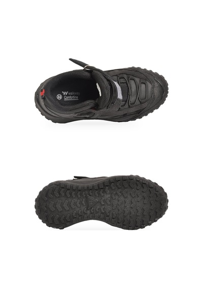 Walkway Siyah-kırmızı Cırt Bantlı Kauçuk Tabanlı Erkek Çocuk Sneaker Bot Nexo 2280