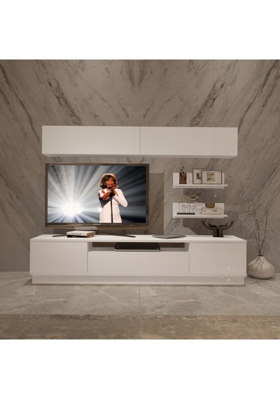 Decoraktiv Trendstyle 5s Slm Tv Ünitesi Tv Sehpası Beyaz