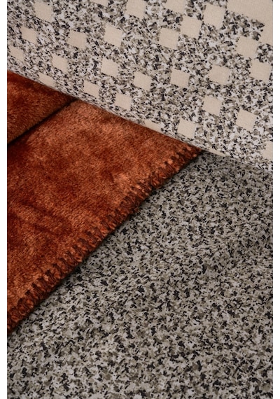 Cotton Box Oyster Battaniyeli Çift Kişilik Nevresim Takımı Tarçın