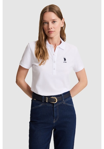 U.s. Polo Assn. Kadın Beyaz Tişört Basic 50326475-vr013