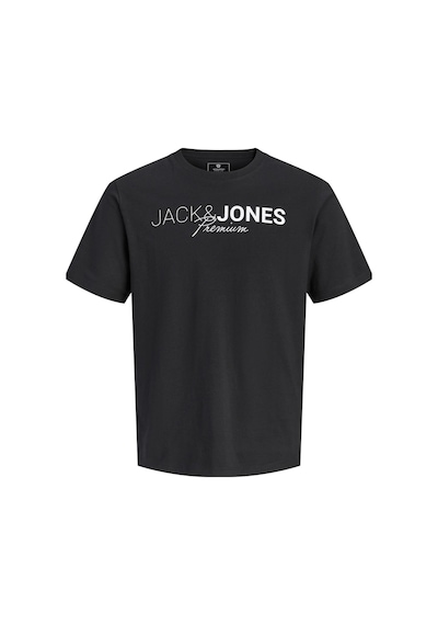 Jack & Jones Jprblaneo Ss Tee Erkek Kısa Kollu Basic T-shirt Pamuklu Siyah