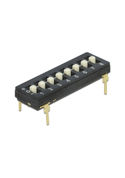 Tristate 8li Dip Switch 8 Pin Siyah Anahtar Açık Kapalı Seçim Adres Ayar + Off - Pull