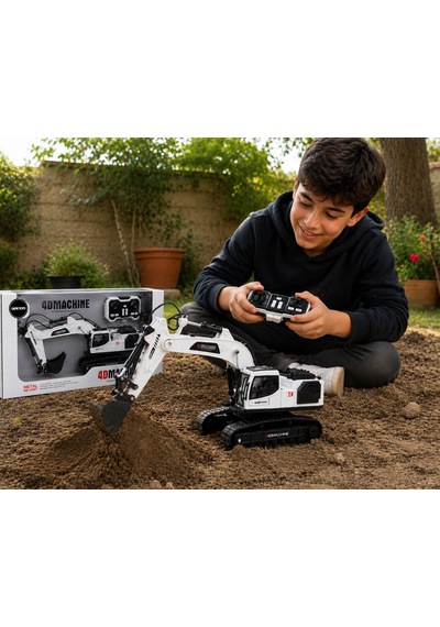 4d-e3 Metal Değişebilen 3 Başlıklı Duman Atan İş Makinası Beyaz