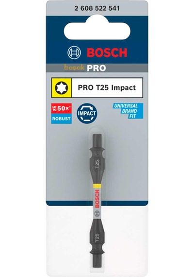 Bosch Pro Impact İki Başlı T25 Torx Bits Uç 65 Mm 2608522541