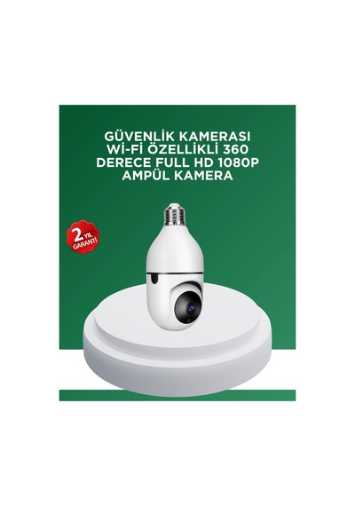 Mey İthalat 1080p Gece Görüşlü Ampul Güvenlik Kamerası Kablolu Ve Kablosuz Seçenekli