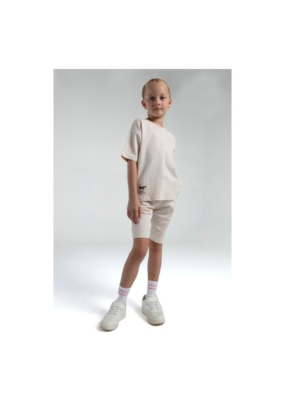 Rolypoly Kız Çocuk Krem Bermuda Takım Rp3592-c-v4 KREM