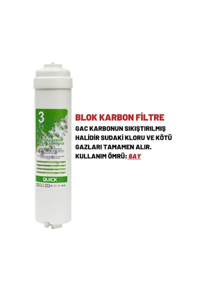 Aquastore Kapalı Kasa Ve Roben Su Arıtma Cihazı Filtresi 3'lü Set Diğer