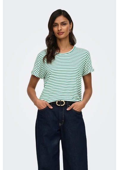 Jdy Jdysıssy Kadın Basic T-shirt Kısa Kollu O-neck T-shirt Yeşil