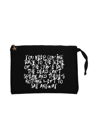 Three Days Grace One-x Tex Siyah Clutch Astarlı Cüzdan / El Çantası