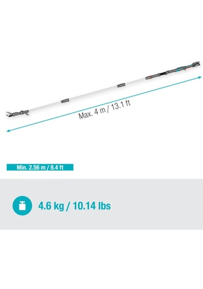 Gardena 14776-20 Akülü Teleskopik Yüksek Dal Makası Highcut 360/18v P4a Set