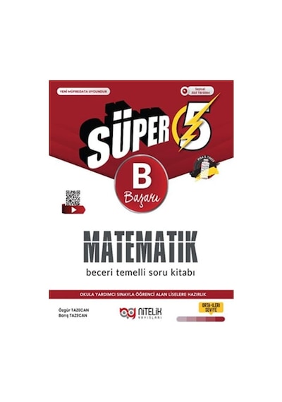 Nitelik 5.sınıf B Matematik Beceri Temelli Soru Kitabı Yeni