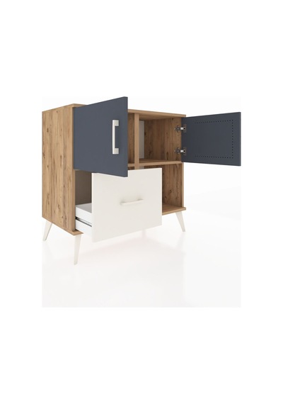 Hyperion Şifonyer 2 Raflı Tek Çekmeceli 2 Kapaklı 88x44x80 Çam-antrasit/aytaşı Antrasit/aytaşı Hyperion Şifonyer 2 Raflı Tek Çekmeceli 2 Kapaklı 88x44x80 Çam-antrasit/aytaşı Antrasit/aytaşı