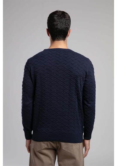 Lee Cooper Jefta Erkek O Yaka Kazak Lacivert-21064 Lacivert