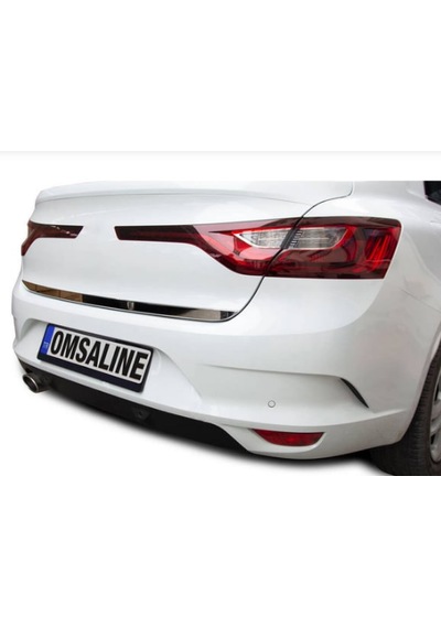 Megane 4 Sedan 2016+ Bagaj Alt Çıta Kromu Omsa Paslanmaz Çelik