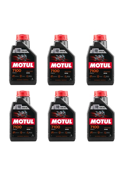 Motul 7100 10w40 4t Motosiklet Yağı 1 Lt 6 Adet