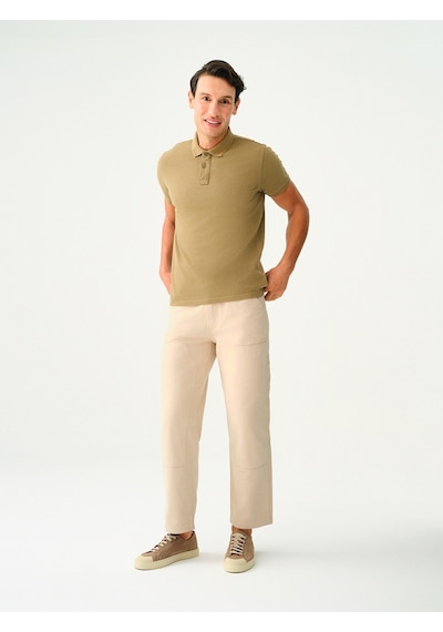 Baggy Fit Erkek Pantolon Bej