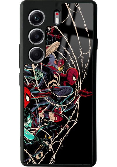 Tecno Camon 40 Pro Uyumlu Spider Earth Tasarımlı Glossy Telefon Kılıfı Çok Renkli