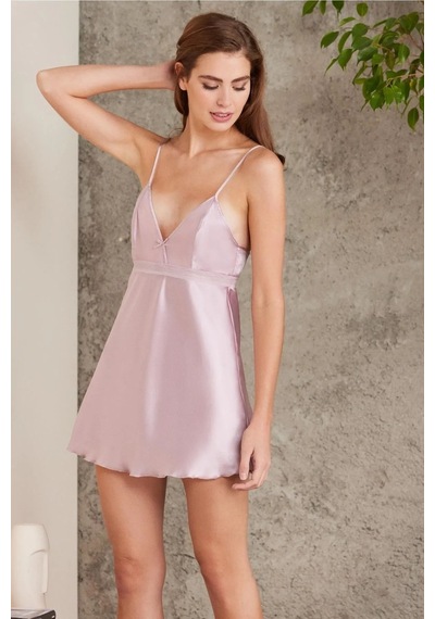 Pierre Cardin 7025 Kadın Çeyizlik Dantelli Saten 4'lü Set-rose